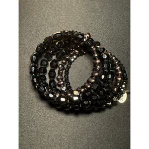 KGP‎ Beaded & Pearl Memory Wire Bracelet